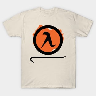 Half-Life Game Logo With Crowbar T-Shirt